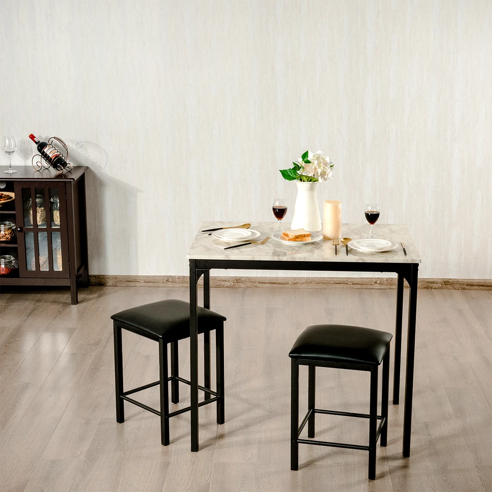 Stalo komplektas 90 x 60 x 82 cm 3 vnt.