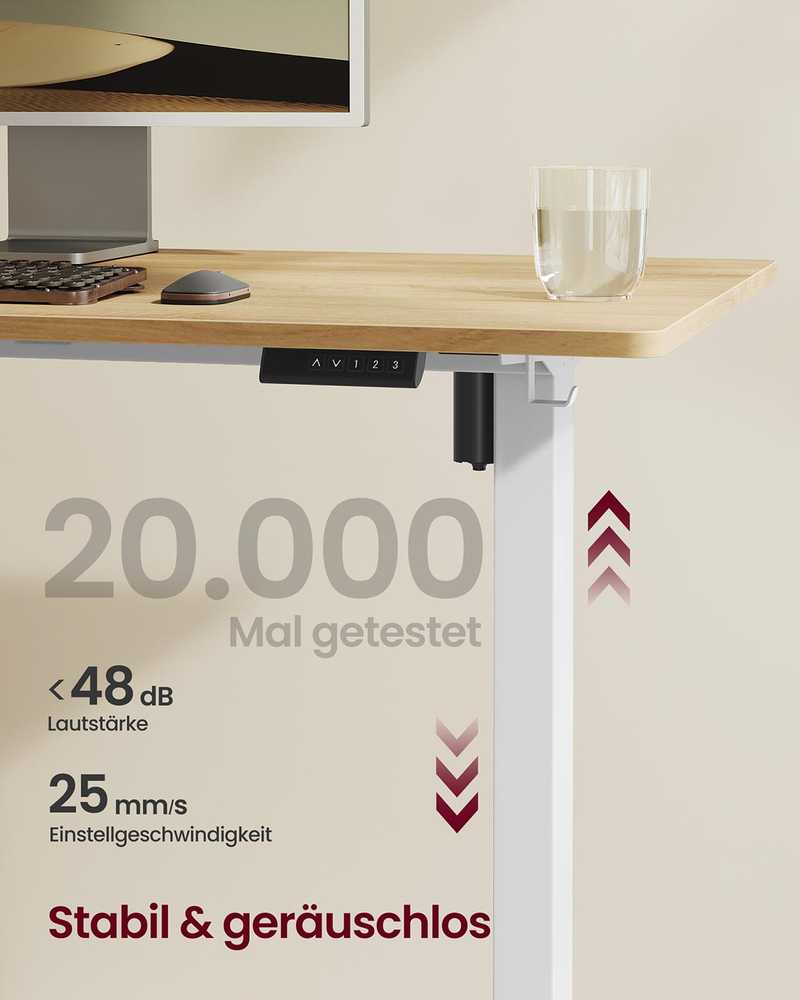 Songmics Stalo rėmas 59,6 × (90-140) × (72-120) cm