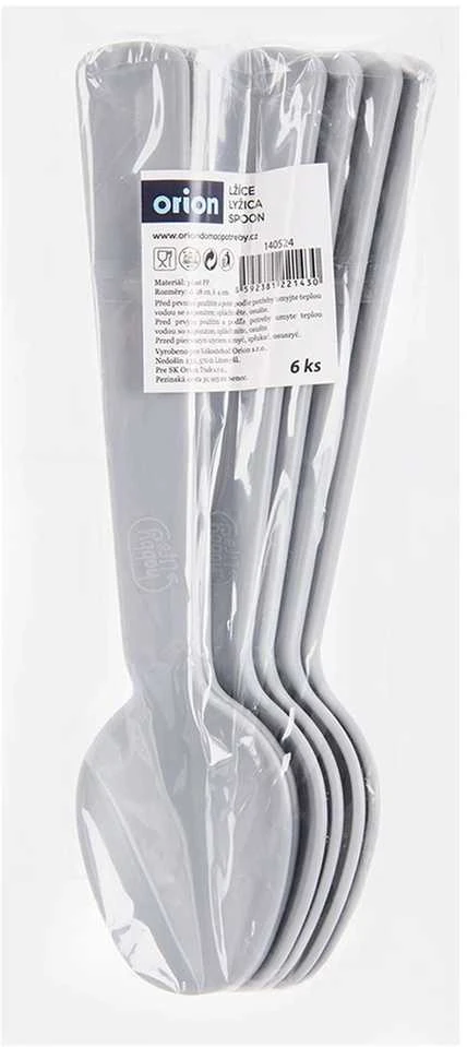 Lumarko Orion Plastikinės Šaukštai Rinkinys 6 vnt. Pilki