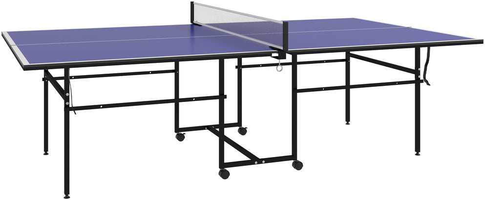 Sportnow Raketės ir kamuoliukai, lauko/vidaus, plienas, mėlyna, 274x152,5x75,5 cm