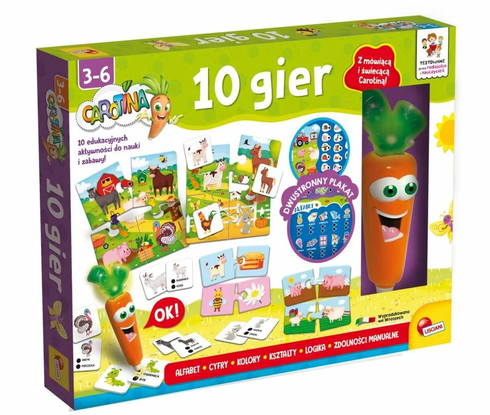 Lisciani Stalo žaidimas, 10 žaidimų 01290