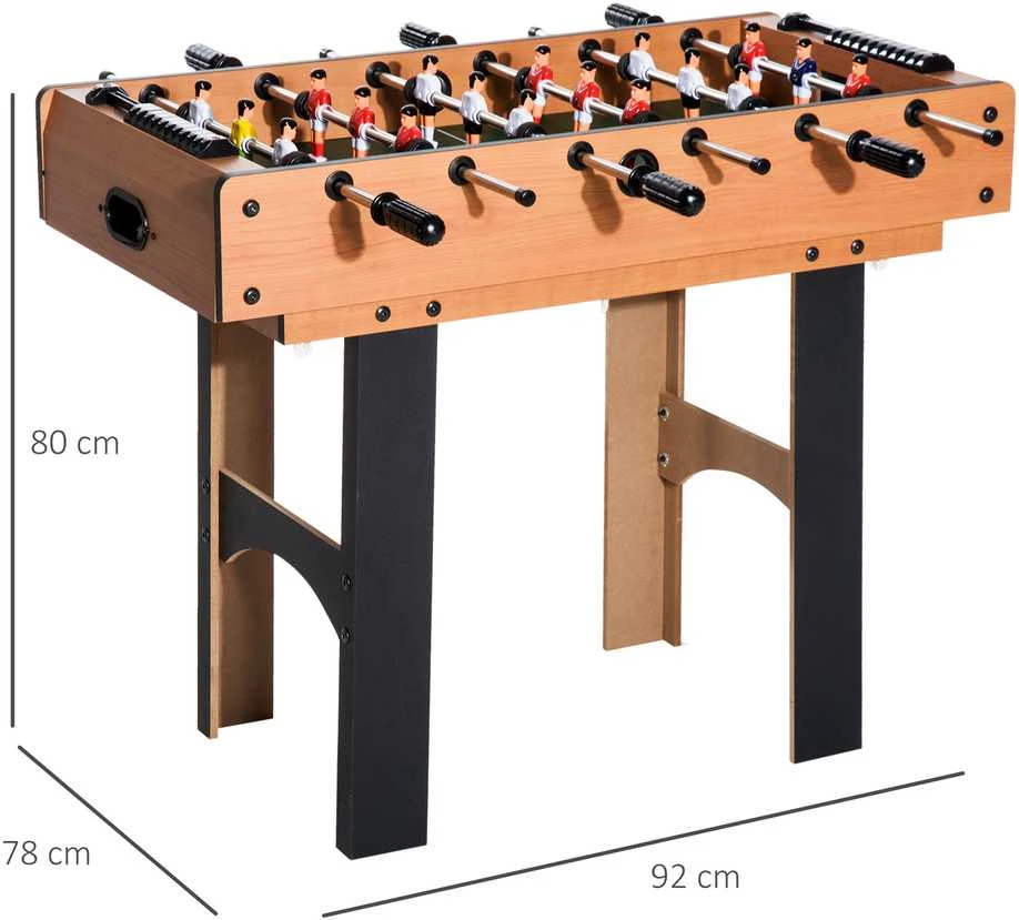 HOMCOM 4-in-1 universalus žaidimų stalas, daugiafunkcis stalas su stalo futbolu, oro rituliu, stalo tenisu, biliardu, 87x43x73 cm | Aosom