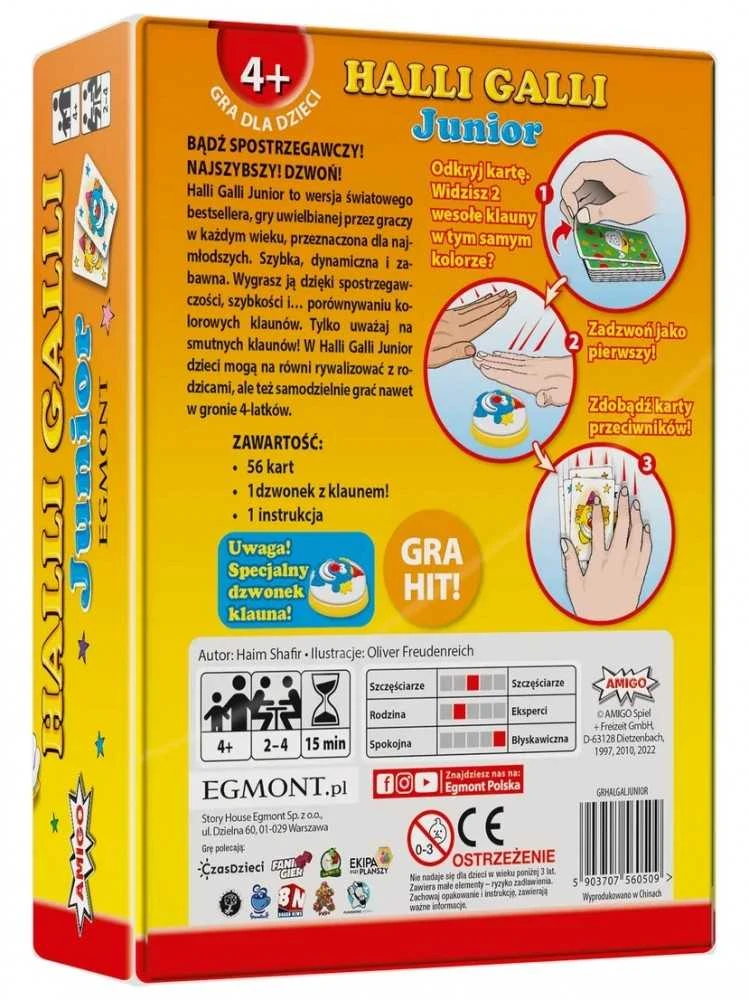 Stalo žaidimas Egmont Halli Galli Junior