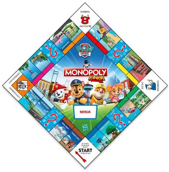 Winning Moves Stalo žaidimas Monopoly Junior Šunyčiai Patruliai (Paw Patrol) Hasbro, PL