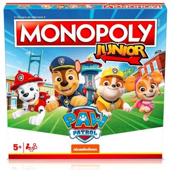 Winning Moves Stalo žaidimas Monopoly Junior Šunyčiai Patruliai (Paw Patrol) Hasbro, PL