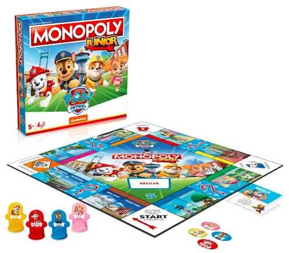 Winning Moves Stalo žaidimas Monopoly Junior Šunyčiai Patruliai (Paw Patrol) Hasbro, PL