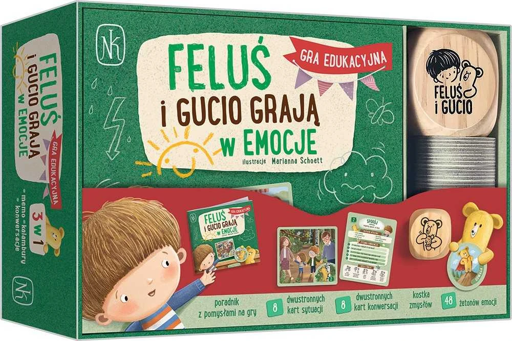Stalo žaidimas Nasza Księgarnia Feluś ir Gucio emocinis žaidimas
