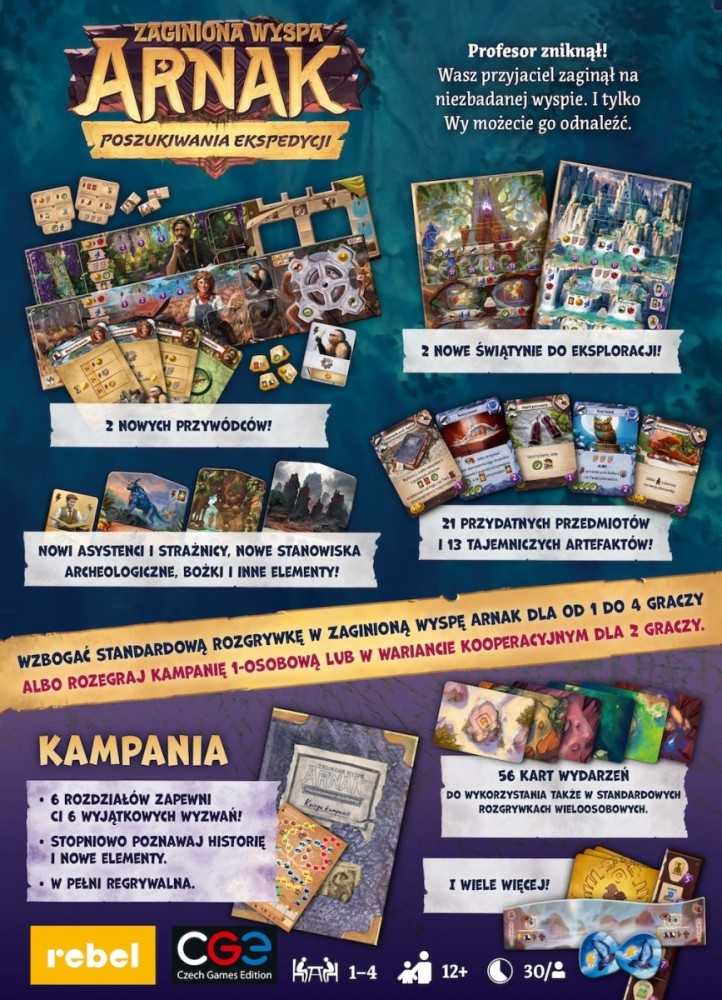 Stalo žaidimo Dingusi Arnako sala: Ekspedicijos užduotis papildomas Rebel, 182 d, PL
