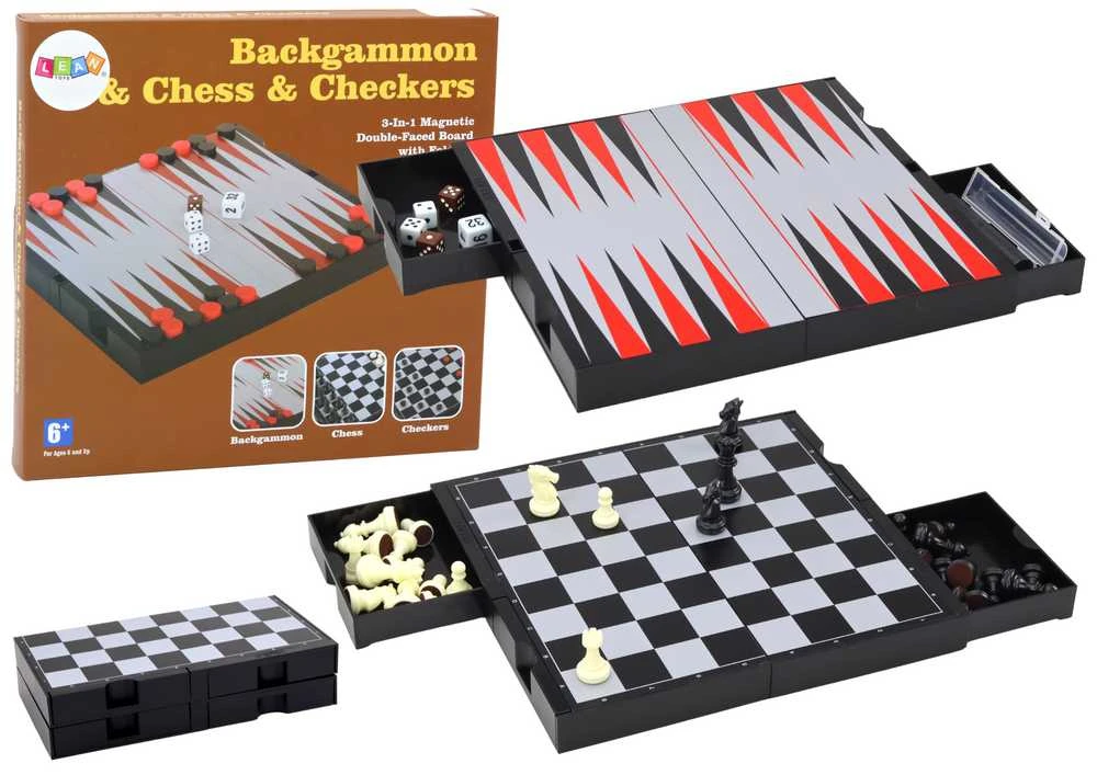 Stalo žaidimų rinkinys 3in1 Lean Toys
