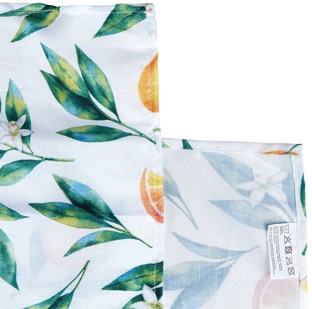 Excellent Houseware Vandeniui atsparus stalo užtiesalas 180x130 cm - Vaisių raštas