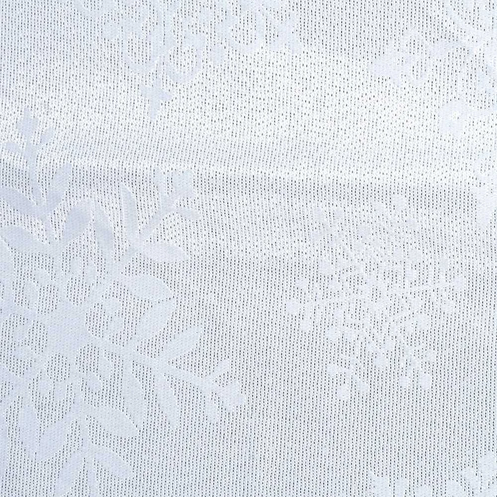 Excellent Houseware Kalėdinė staltiesė 220x150 cm - Atspari dėmėms - Baltas su sidabru