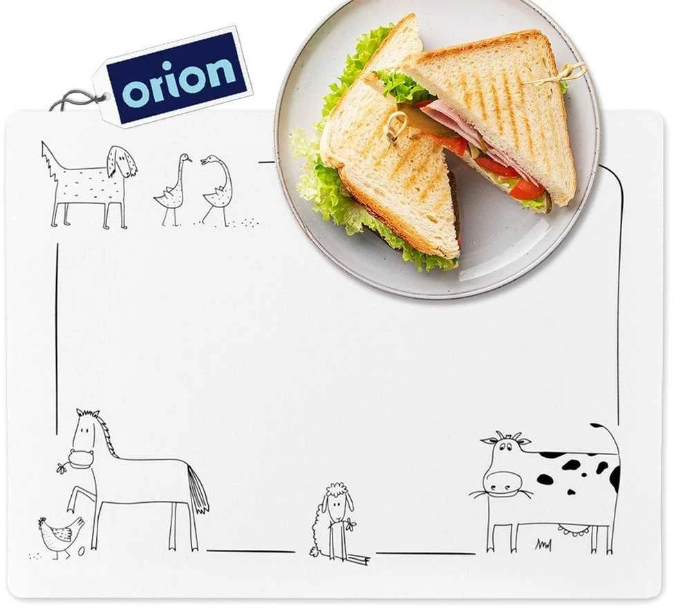 Orion Stalo padėklas 35x25 cm Su gyvūnų raštu