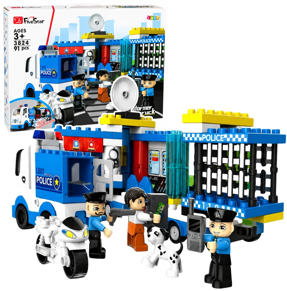 Lean Toys Statybinės kaladėlės 91 vnt.