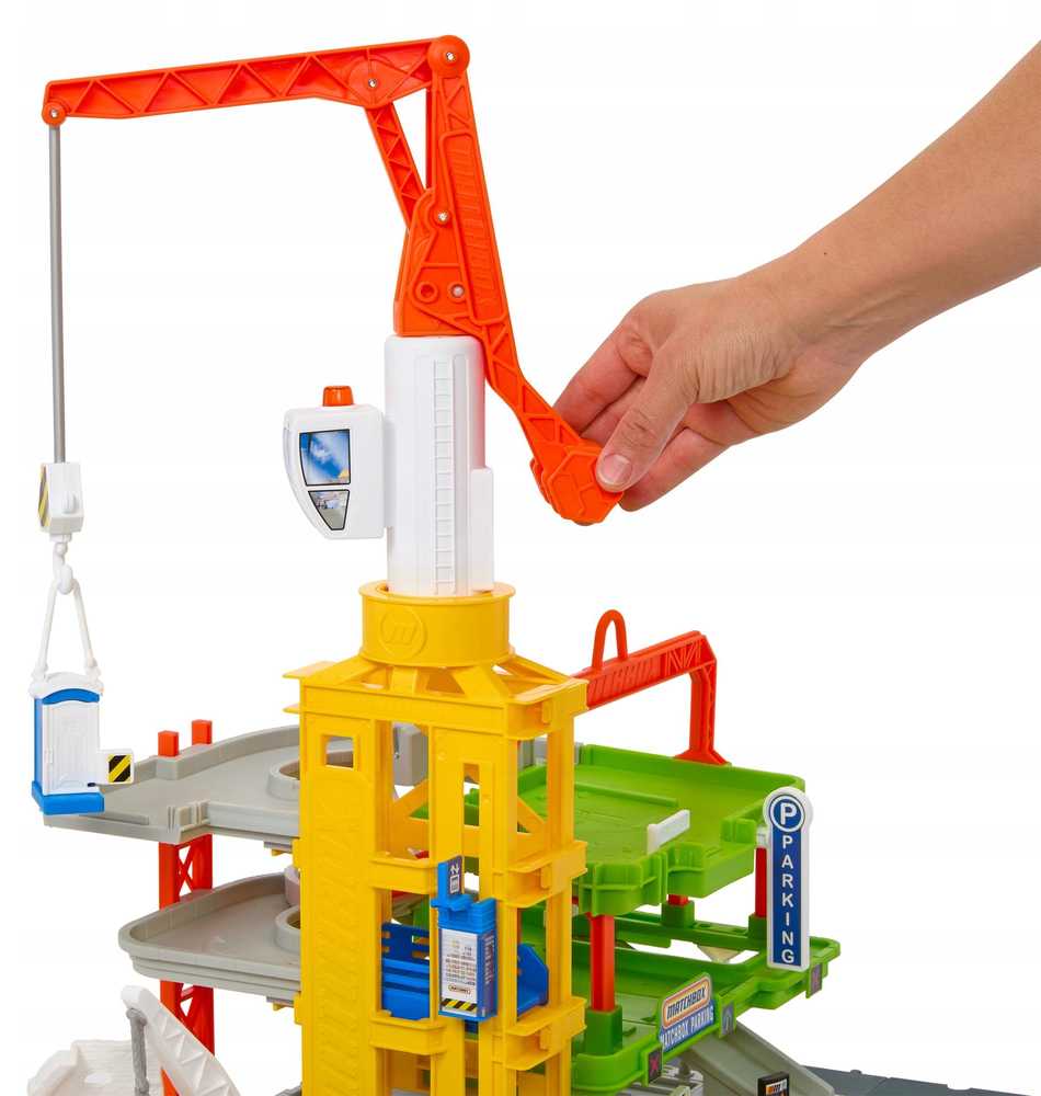 Mattel „Matchbox“ rinkinys „Statybų aikštelė su dideliu kranu“