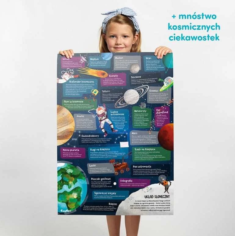 Dėlionė CzuCzu Observational puzzle Space 60 pieces + educational poster ZA5560