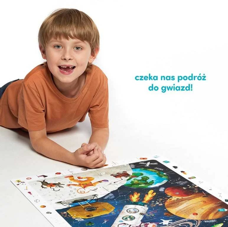 Dėlionė CzuCzu Observational puzzle Space 60 pieces + educational poster ZA5560