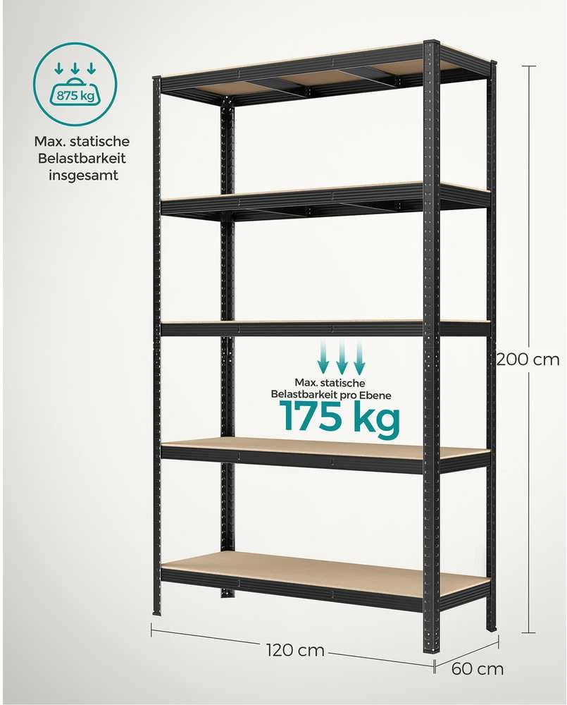 Songmics Stelažas 200 cm 2 vnt.