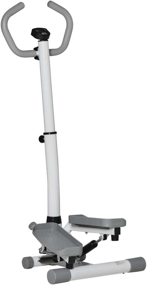 HOMCOM Stepper treniruoklis namams su LCD ekranu, reguliuojamu greičiu, metalinis, ABS, 55 x 53 x 118-128 cm