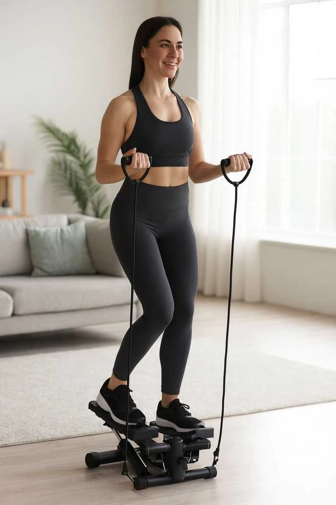 Stepperis su elastinėmis juostomis ir ekranu ModernHome