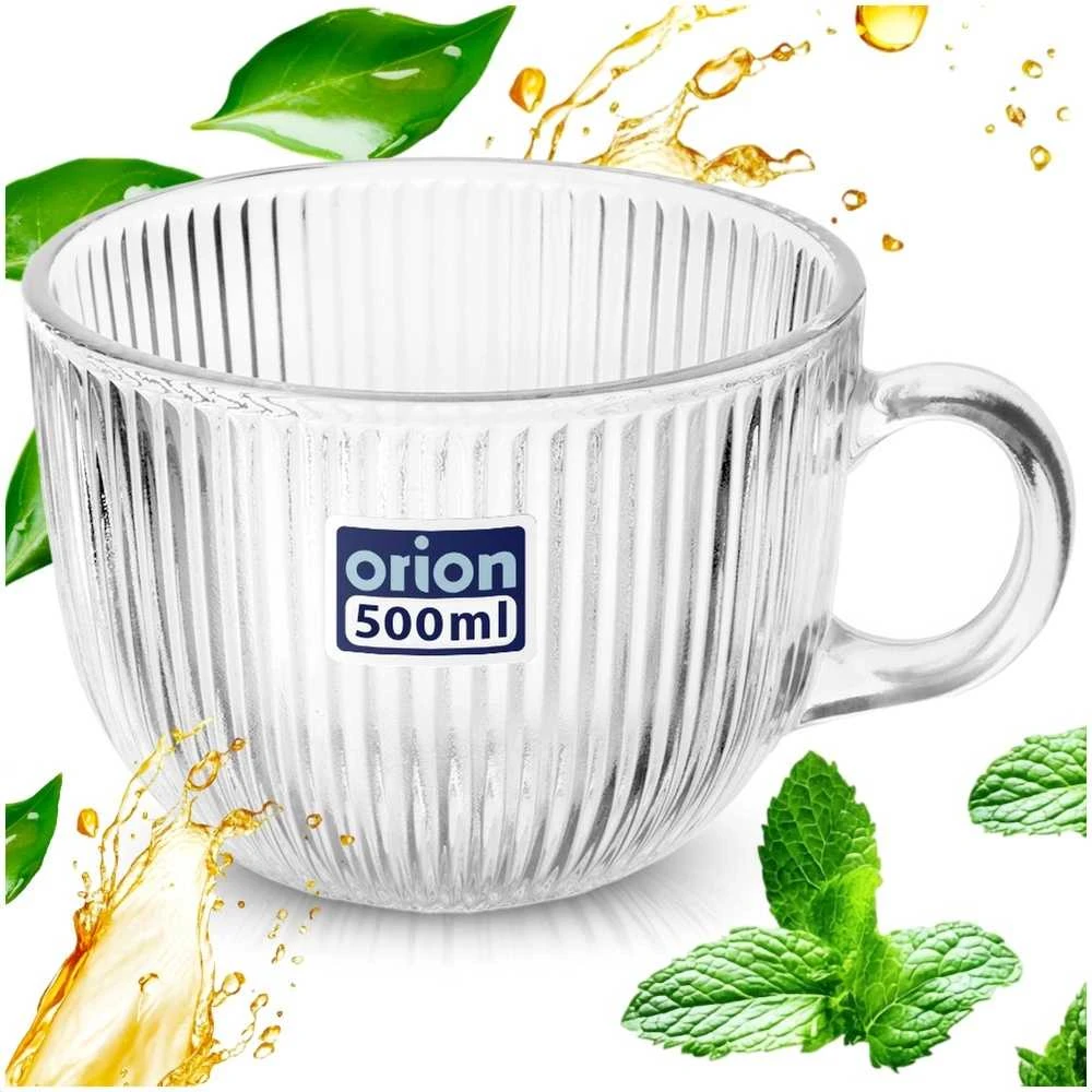 Orion Didelis stiklinis puodelis 500 ml - Kavai ir arbatai