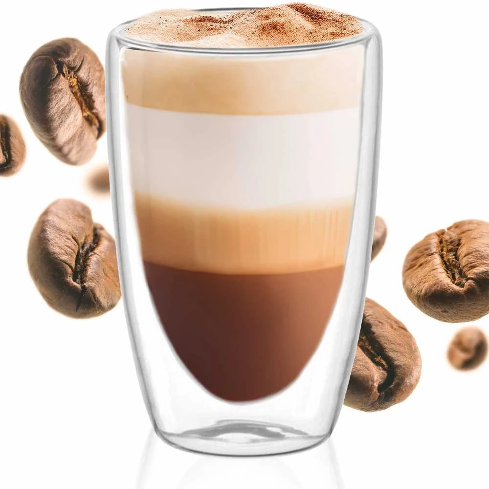 Stiklinė Springos HA7350 dvisienė 480 ml