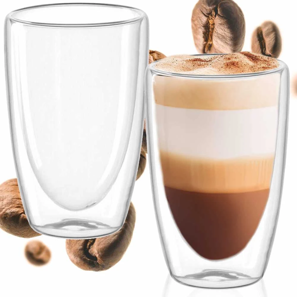 Stiklinė Springos HA7350 dvisienė 480 ml