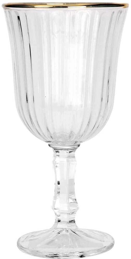 Vivalto Stiklinis vyno taurė 220 ml su auksine briauna