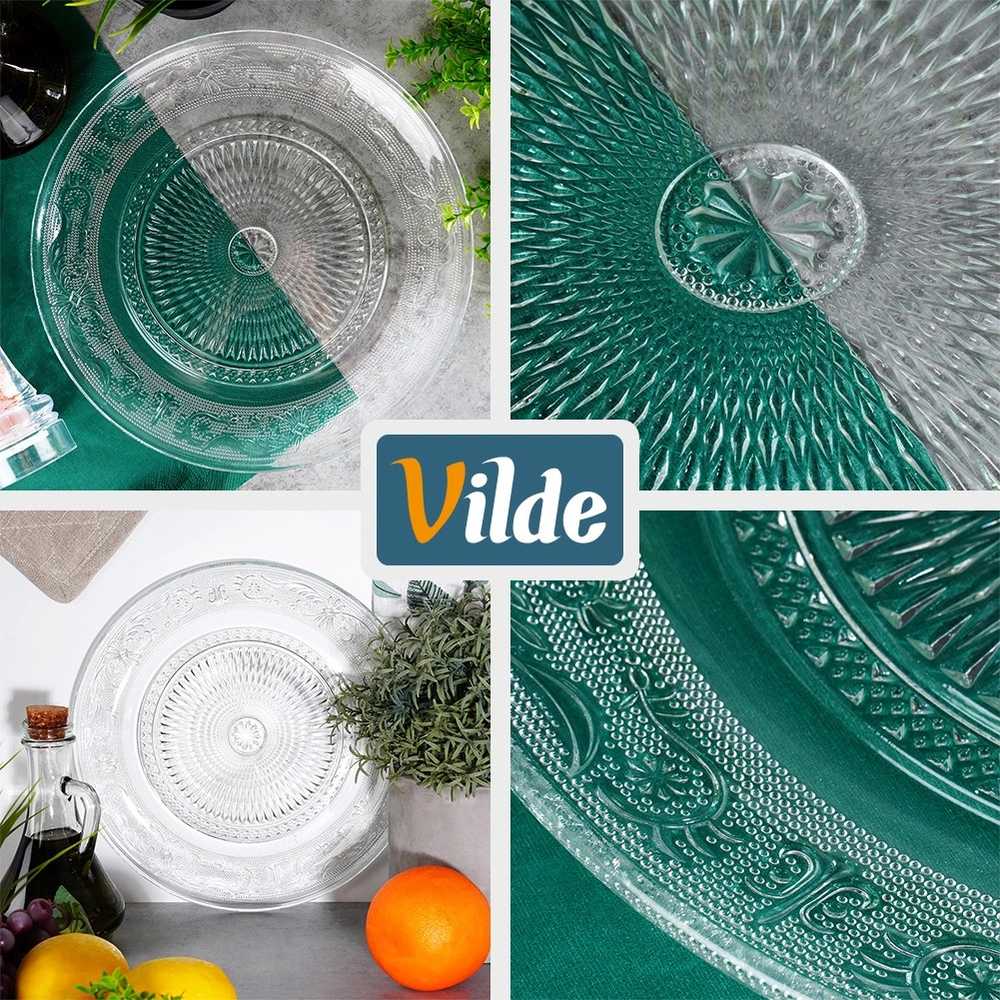 Vilde Stiklinė vakarienės lėkštė 25 cm