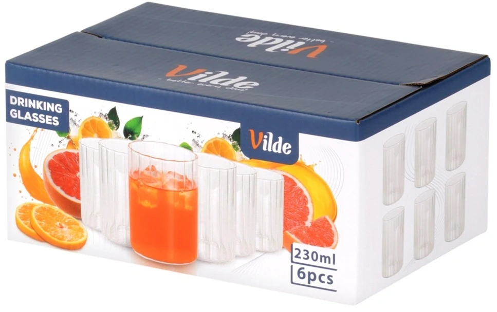 Stiklinės 230 ml 6 vnt.