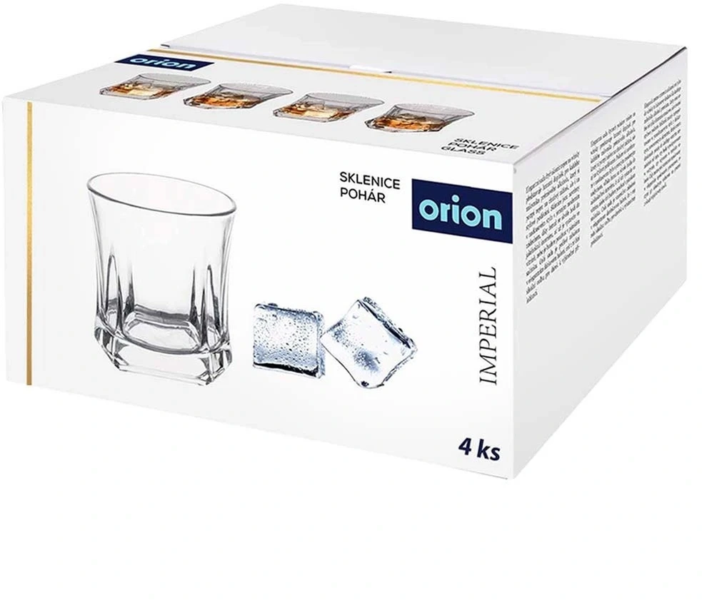 Stiklinės 300 ml, skaidrios, 9 × 9 × 9,5 cm, 4 vnt.
