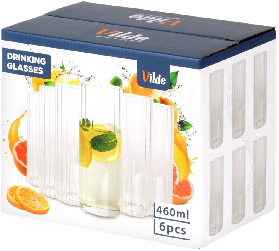 Stiklinės 460 ml 6 vnt.
