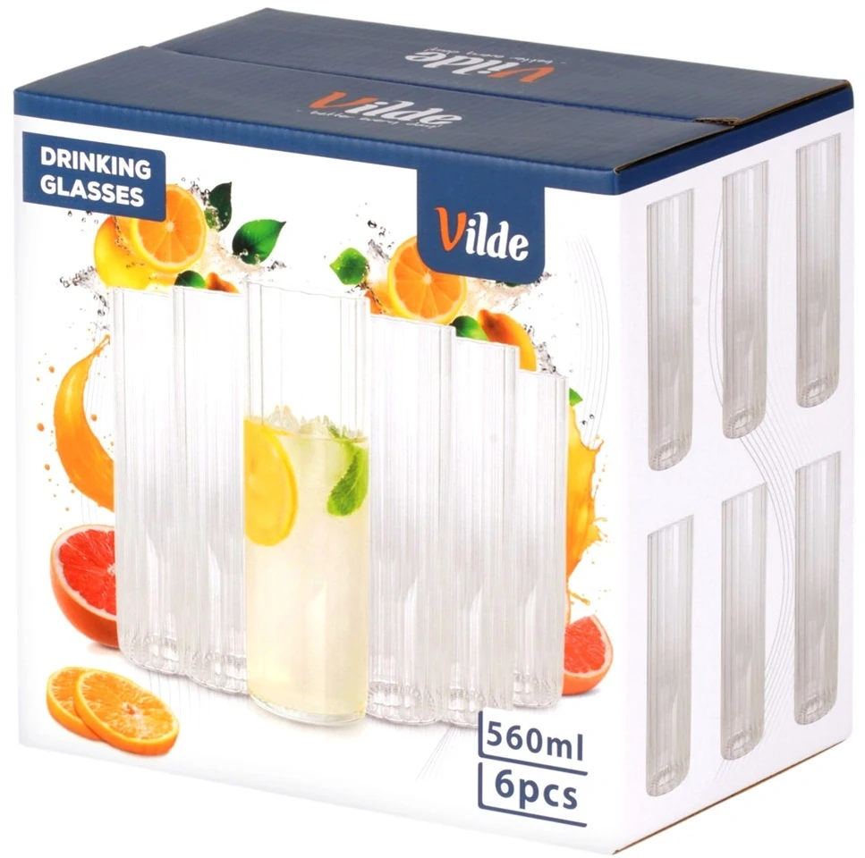 Stiklinės 560 ml 6 vnt.