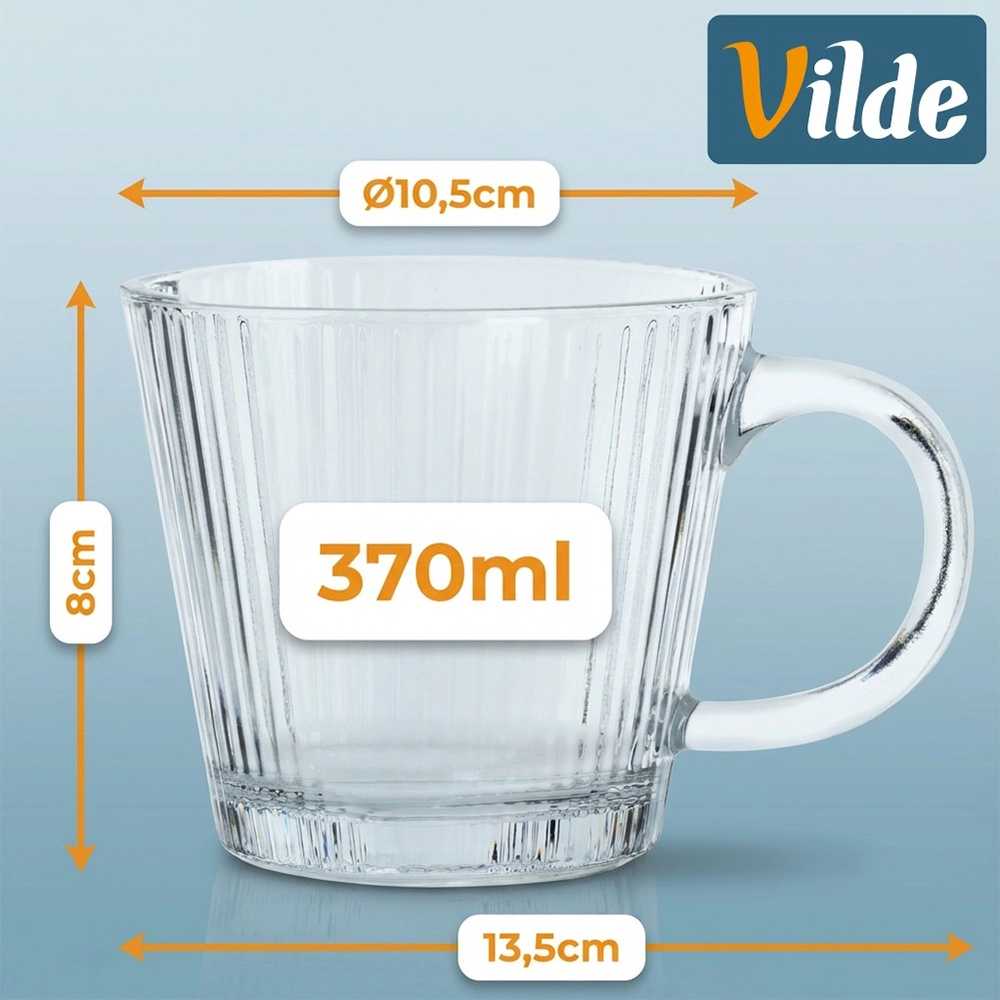WMF Stiklinės kavai ir arbatai 370 ml 6 vnt.