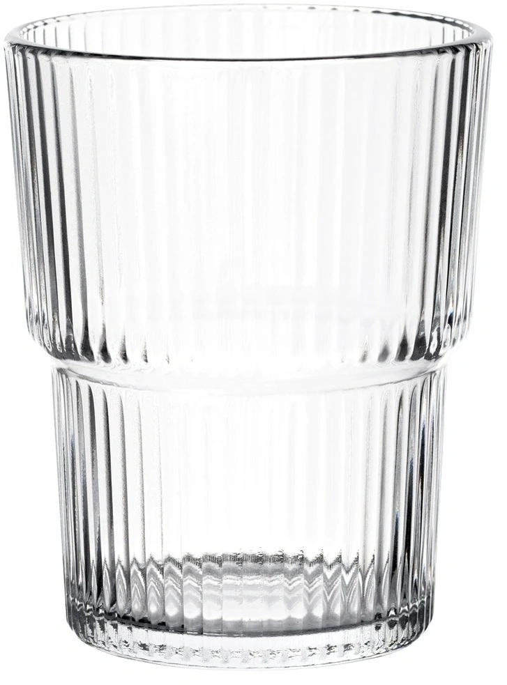 Stiklinės, rievėtos, skaidrios, 380 ml, 6 vnt.