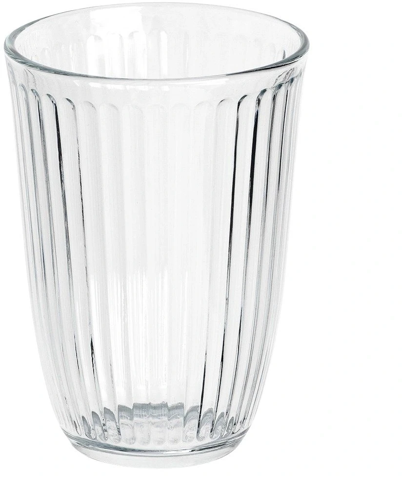 Stiklinės rumbuoto stiklo, 330 ml, skaidrios, 8,5 × 8,5 × 12 cm, 6 vnt.