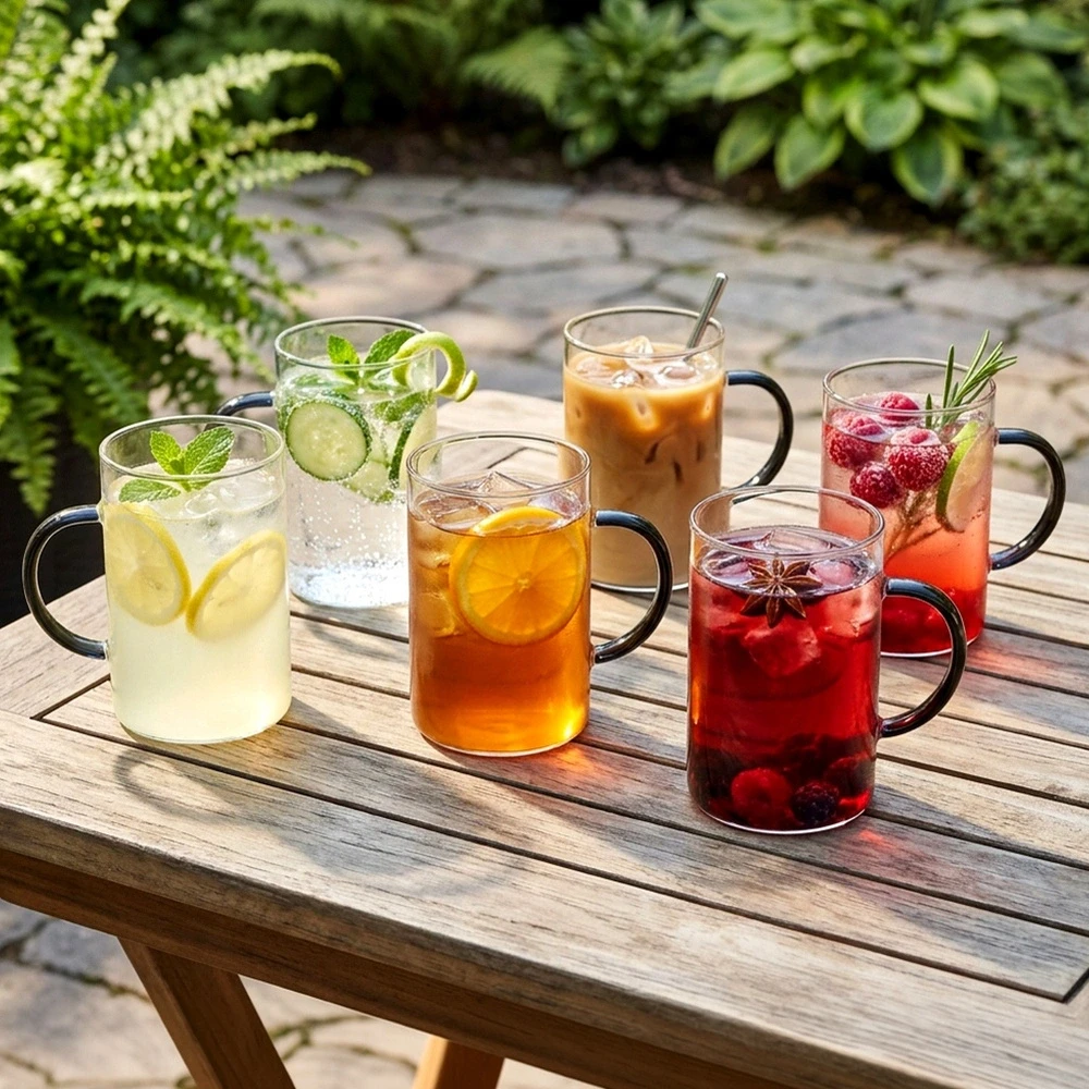 Stiklinės su rankenėlėmis, 290 ml, 6 vnt.