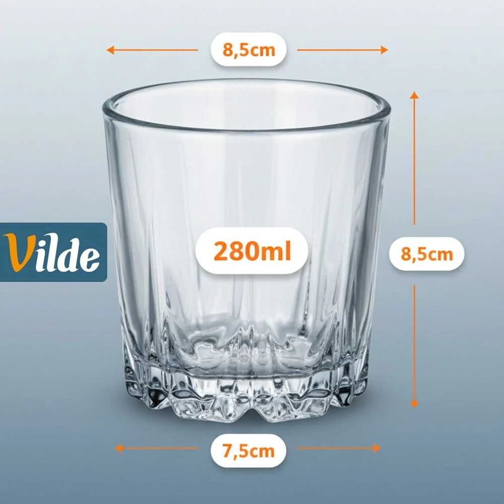 Stiklinės Vilde 280 ml, 6 vnt.