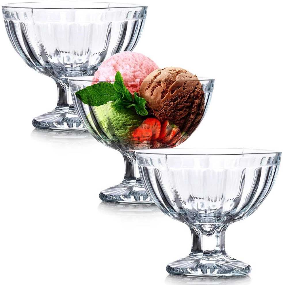 Excellent Houseware Desertinių taurių stiklinė 180 ml 3 vnt.