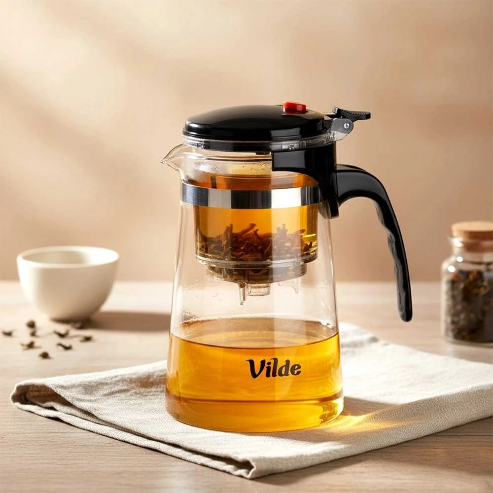 Stiklinis arbatinukas su filtru Vilde 680 ml