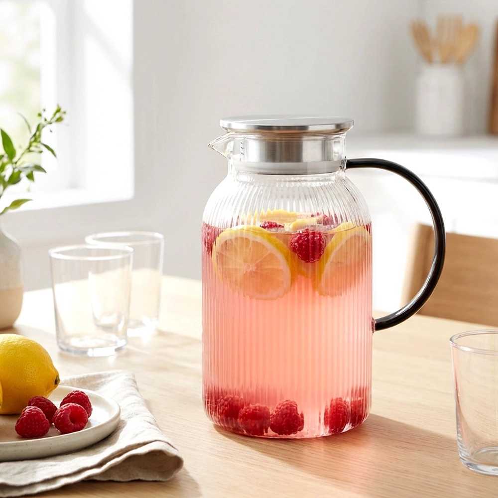 Vilde Stiklinis ąsotis su dangteliu 1,5 l