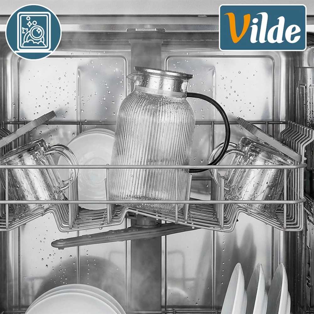 Vilde Stiklinis ąsotis su dangteliu 1,5 l