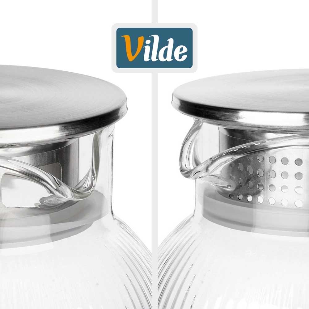 Vilde Stiklinis ąsotis su dangteliu 1,5 l