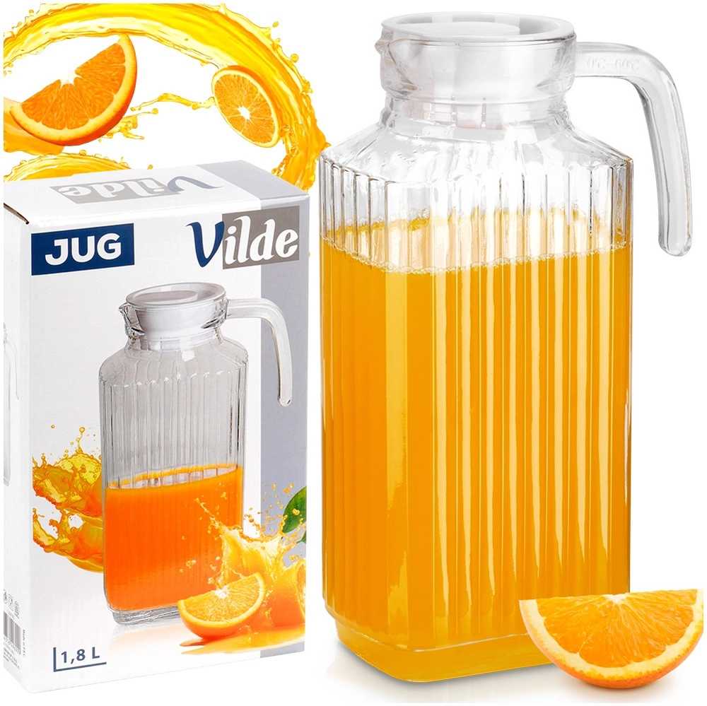 Stiklinis ąsotis su dangteliu Vilde 1,8 l