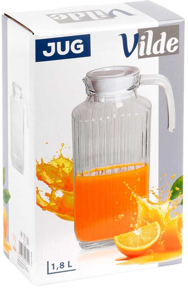 Stiklinis ąsotis su dangteliu Vilde 1,8 l