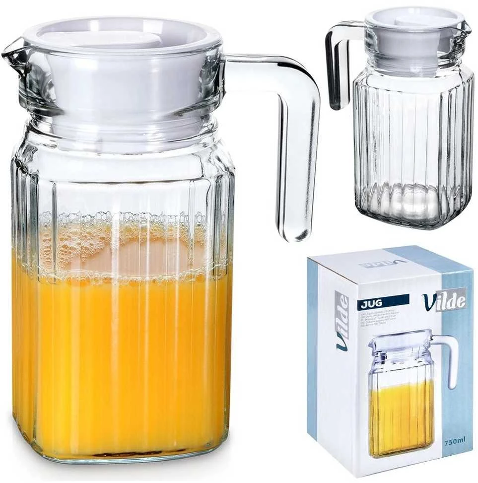 Orion Vilde Dzbanek stiklinis su dangteliu 650 ml