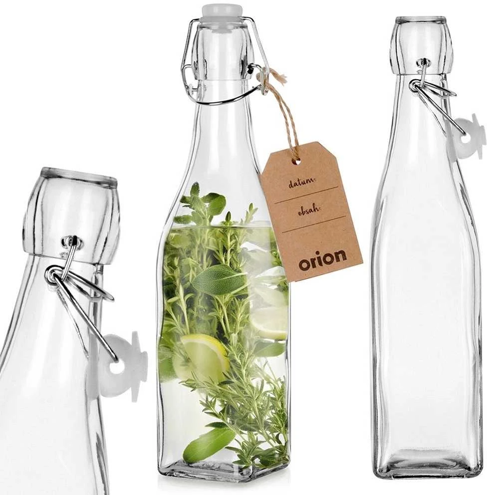 Orion Stiklinis butelis 530 ml su patentuotu dangčiu