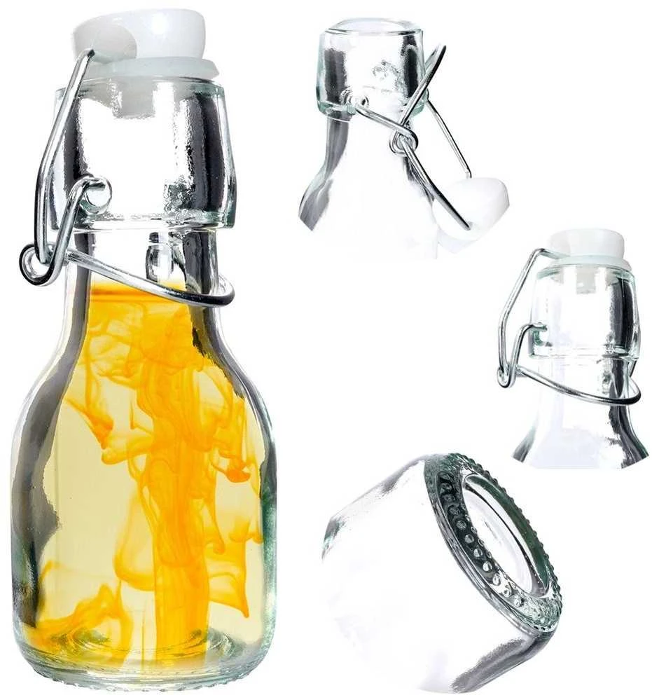Excellent Houseware Butelis su kamščiu stiklinė 75 ml