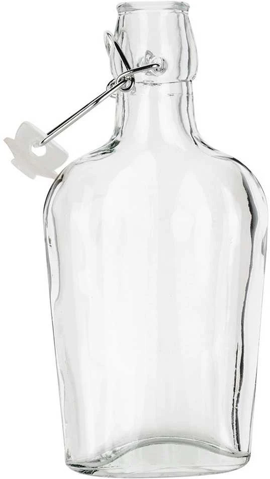 Orion Stiklinis Butelis 180 ml su Kamščiu - Sandarus ir Dekoratyvus