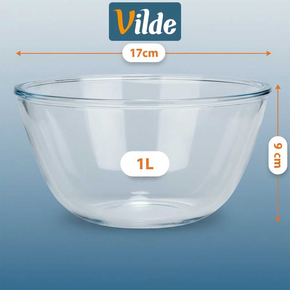 Stiklinis dubenėlis Vilde, 1 l, 2 vnt.