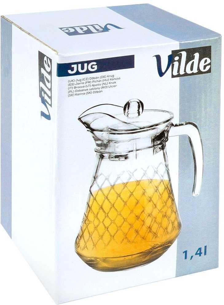 Vilde Dzbanek stiklinis su dangteliu 1,4 l